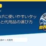 ちょい投げに使いやすいタックル一式と代用品の選び方のサムネイル