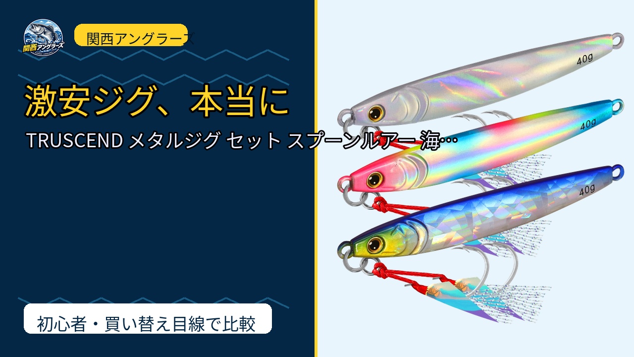 TRUSCEND メタルジグ セット スプーンルアー 海釣り スピナーベイト ジギ…のレビュー記事アイキャッチ